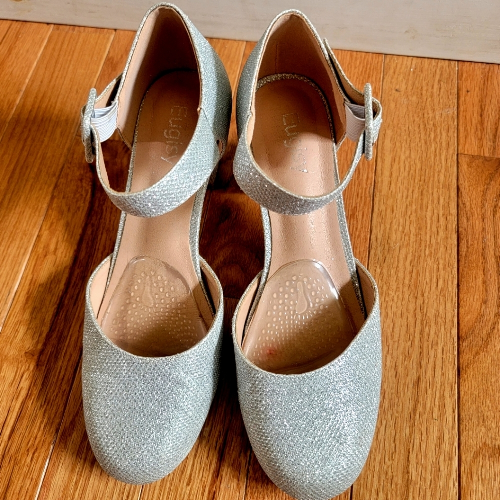 Sparkly Silver Shoes
